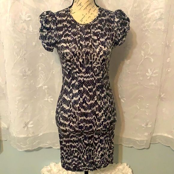 Michael Kors | Dark blue and white sequin dress | XXS - Picture 1 of 7